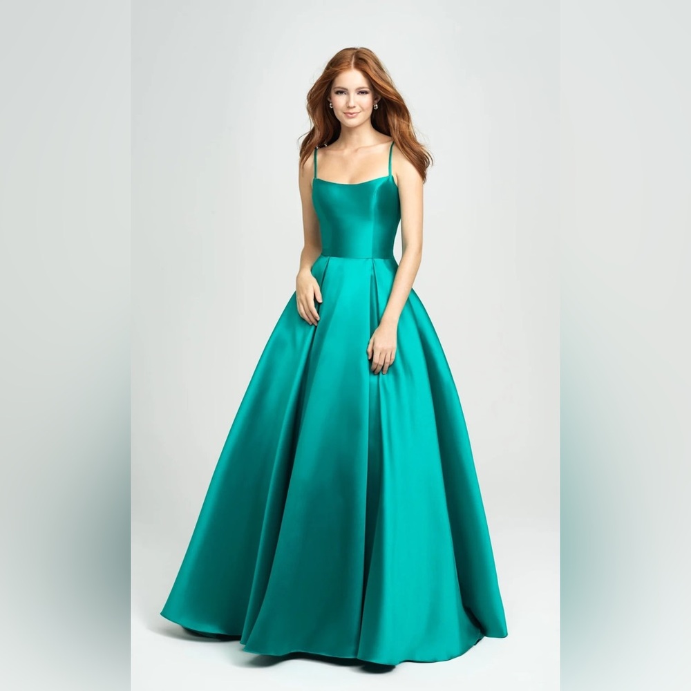 Madison James Green Prom Dress